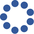 blue dots circle illustration